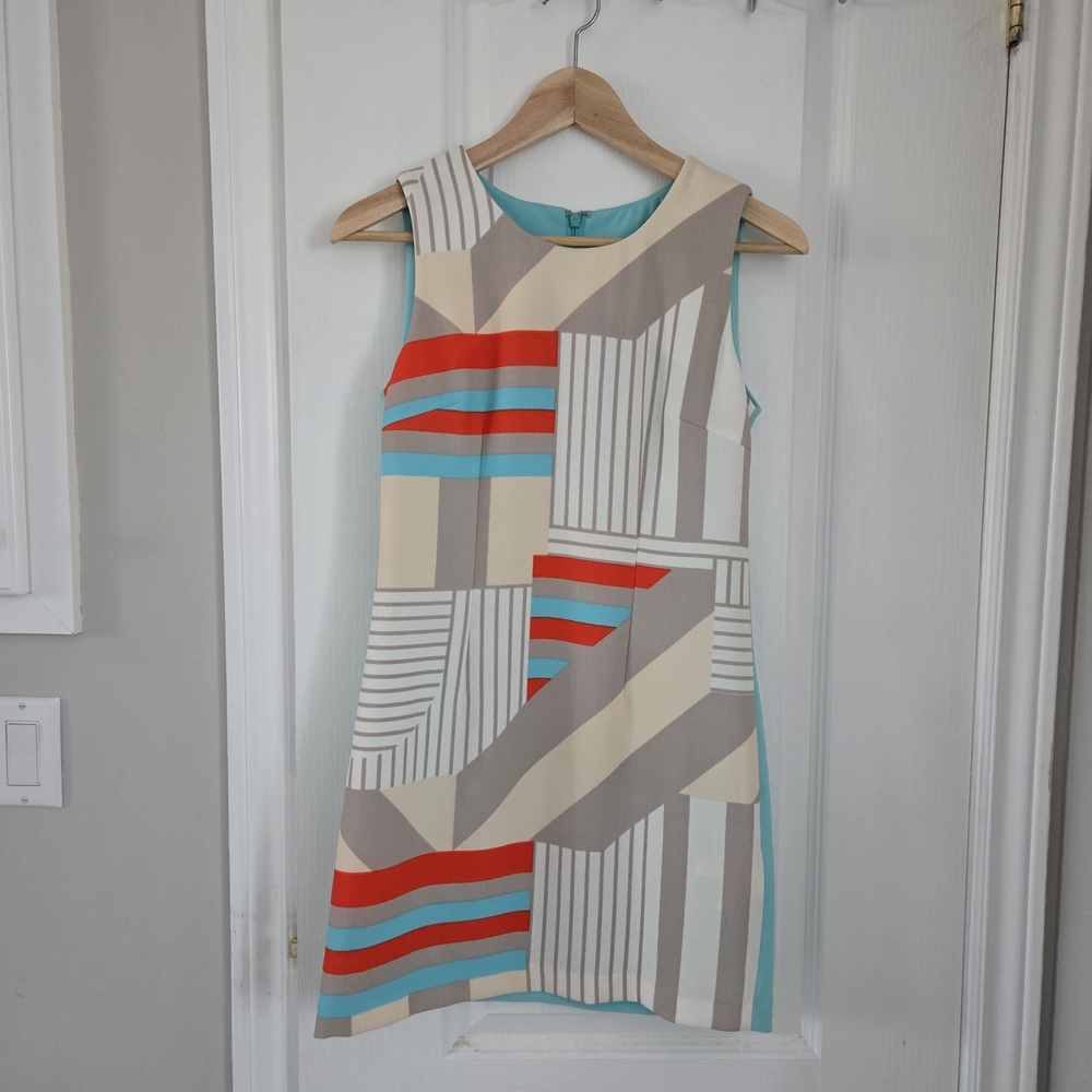 NWOT Colorful Geometric Pattern Dress